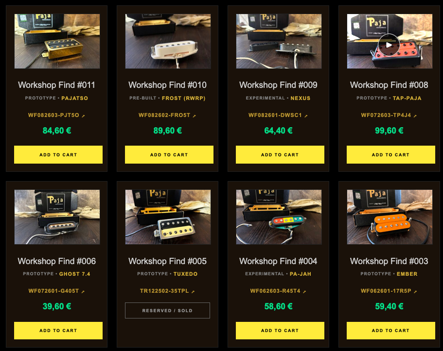 Paja Instruments Workshop Finds
